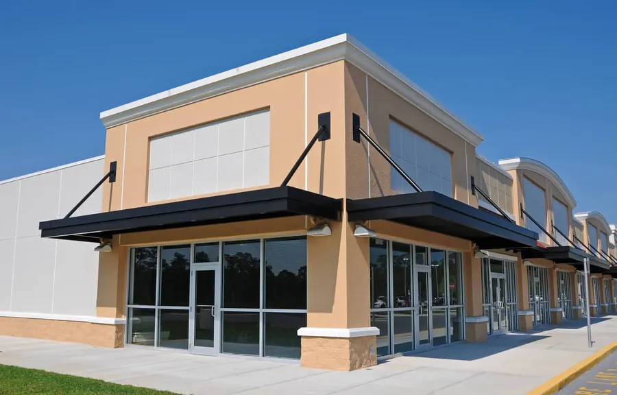 Exterior commercial painting project