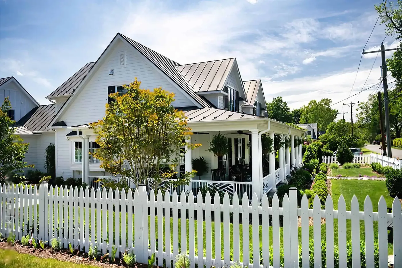Home exterior before repainting